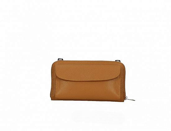 Mel | All-in-One Leather Phone Wallet with Crossbody Strap