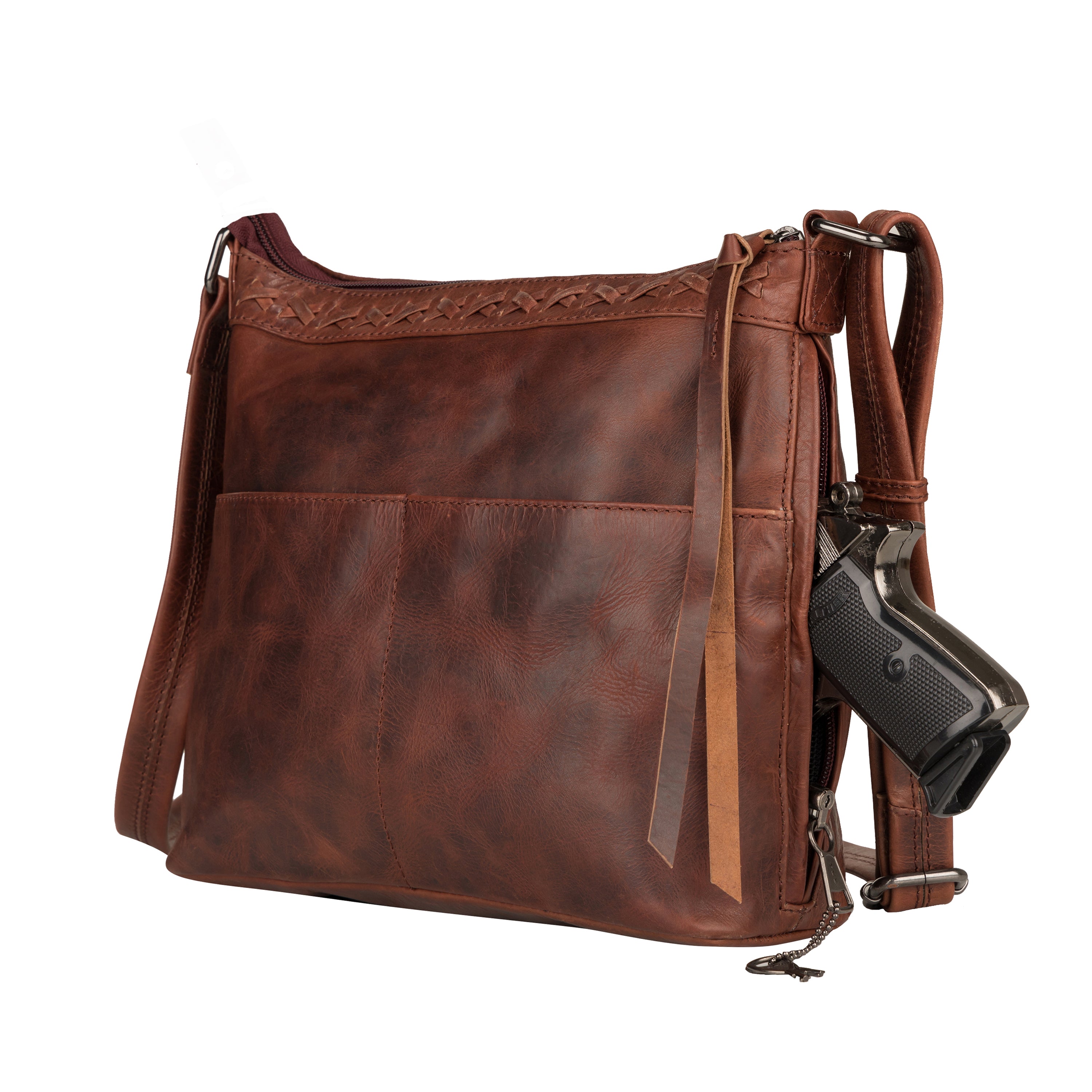 Leather hotsell CCW Bag Conceal Carry Bag Concealment Crossbody Bag