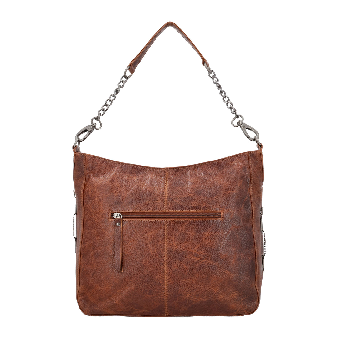 Ava Leather Hobo | Concealed Carry Leather Shoulder Bag or Crossbody Bag | Locking Exterior Pocket | Genuine Buffalo Leather