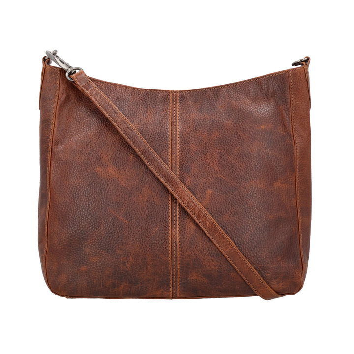 Ava Leather Hobo | Concealed Carry Leather Shoulder Bag or Crossbody Bag | Locking Exterior Pocket | Genuine Buffalo Leather