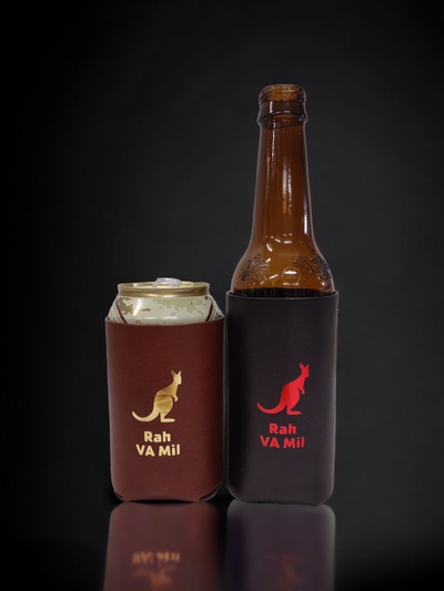 US Army Leather Can/Bottle Koozie